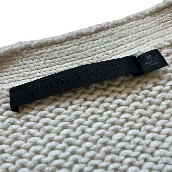 JENNI KAYNE Cody Cardigan Knit Sweater Women's Size Medium V-Neck Button Front - Picture 9 of 10